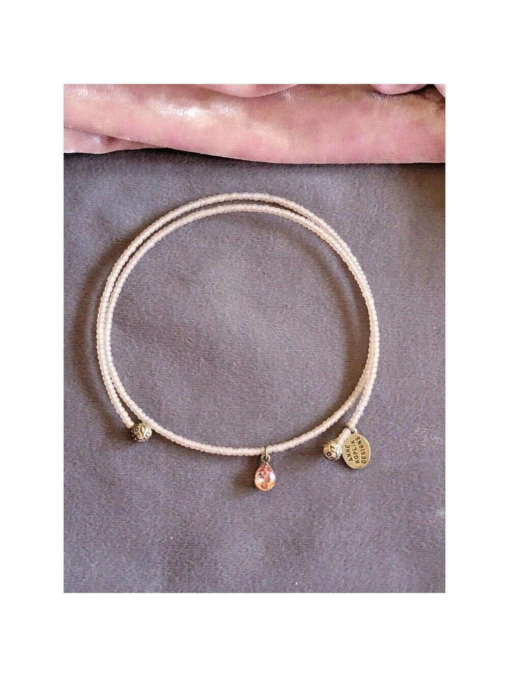 Anne Koplik Pink Memory Wire Necklace
